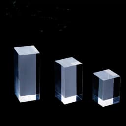 Acrylic Ring Jewelry Display Rack Square Column Cosmetic Showcase Crystal Badge Photography Prop Ornament Window Block Stand