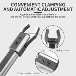 CNC Square Handle/Round Handle Automatic Puller For Lathe Puller LLQ-W16/W20/D20/W25/D25/D32 Cemented Carbide Puller 2-40/3-58mm