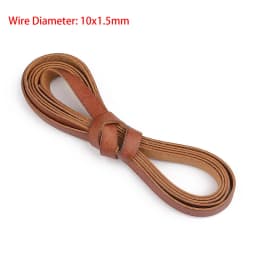 2 Meters Retro High Quality Genuine Leather Cord 1.5-10mm Round/Flat Strand Cow Leather Rope Fit Necklace Bracelets DIY Jewelry