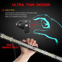 CO LIGHT Slim 12" 22" 32" 42" 52" Led Bar Light 4x4 Offroad For Trucks ATV UAZ Spot Flood Combo 12V 24V Driving Barra Work Light