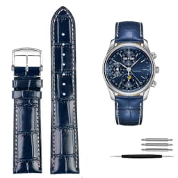 Genuine Leather Watchband Watch Strap For Longines L2 L3 L4 Masters COLLECTION Watch Belt Bracelet Cowhide Strap 19mm 20mm 21mm