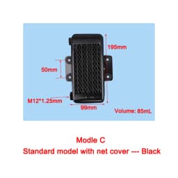 Universal Motorcycle Oil Cooler M12 Oil Delivery Interface Efficient Motorcycle Cooling Radiator Fit 80CC-250CC Engine Motocross