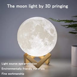 ZK20 LED Night Light 3D Print Moon Lamp Rechargeable Color Change 3D Light Touch Moon Lamp Children's Lights for Dropshipping