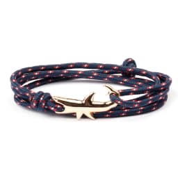 MKENDN Navy style Adjustable Multilayer Rope Shark Anchor Bracelet Men Women 550 Paracord Camping Jewelry Wrap Metal Hooks