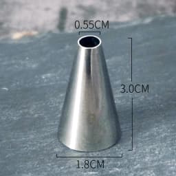 #00~12 Round Dot Piping Nozzles Pastry Icing Tips Fondant Cup Cake Chocolate Baking Decorating Tools Stainless Steel