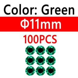 100pcs 2D Metal Jigs Lure DIY Fish Eyes Holographic Flat Fishing Fly Eyes Sticker for Slow Jigging Fishing Lure Baits 3mm-12mm