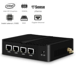 Intel Celeron J1900 N2830 Mini PC with 4xGigabit I211 I225 LAN 2xUSB 1xHDMI 1xVGA Computer Support Pfsense Linux Firewall Router