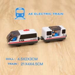 RC Electric Train Set Locomotive Magnetic Train Diecast Slot Toy Fit for Brand Wooden Train Railway Track Toys for Kids Gifts