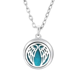 Fashion Aromatherapy Diffuser Star Moon Necklace Stainless Steel High Quality Heart-Shaped Essential Oil Lockets Pendant Jewelry