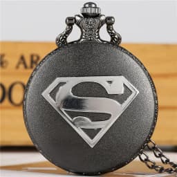New Fashion Cool Black Blue Dial S Pendant Pocket Watch High Quality Men's Necklace Chain Women's Fob Watch for Super Gifts