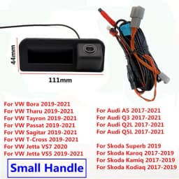 RCD330 MQB PQ MIB For Audi A3 S3 A4L A5 Q2 Q3 Q5 Q7/VW Tiguan Touran Passat Car Trunk Handle Rear View Dynamic Trajectory Camera