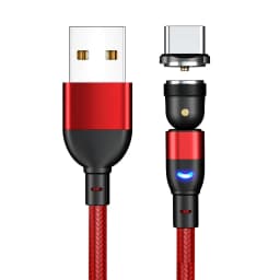 540 Rotate Magnetic Cable Fast Charging Mobile Phone USB C Cable For iPhone 12 Pro MAX Samsung Xiaomi Huawei P50 Magnetic Cable