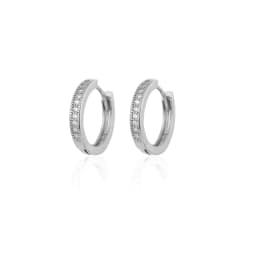 CRMYA Gold Silver Filled Several Sizes Hoop Earring CZ Zircon Heart Higgle Earrings For Women Jewelry Wholesale Aretes De Mujer