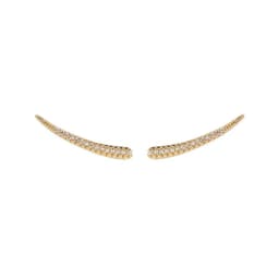 2021 gold-plated Ear Jackets Climbers Clip Earrings For Women CZ Zircon Stud Earring Earcuffs Men Jewelry Wholesale