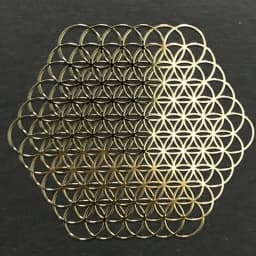 Flower of Life Metal Patch Phone Case Back Sticker Pyramid Model Decoration Sticker