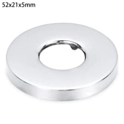 1Pcs Stainless Steel Water Pipe Wall Covers Self-Adhesive Shower Faucet Decorative Cover Chrome Finish Bathroom Accessories