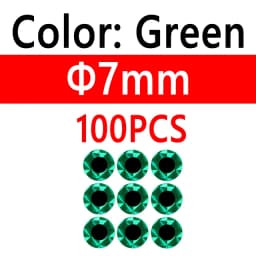 100pcs 2D Metal Jigs Lure DIY Fish Eyes Holographic Flat Fishing Fly Eyes Sticker for Slow Jigging Fishing Lure Baits 3mm-12mm