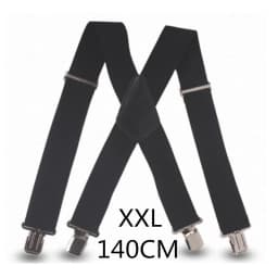Plus Size 50mm Wide Men Suspenders High Elastic Adjustable 4 Strong Clips Suspender Heavy Duty X Back Trousers Braces 5 Colors