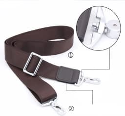AIMIYOUNG Bag Straps Strong Hook Nylon Belt Men Shoulder Strap Handbag Briefcase Wide Long Belt Replacement Strap Bag Accessory