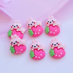 10Pcs New Mixed Lovely Cartoon Animals / Drinks Flat Back Resin Scrapbooking DIY Jewelry Craft Decoration Accessories