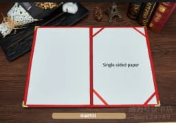 12K(2PCS)  6K 8K Hold B5 A4 A3 PU Leather Certificate Cover Award Folder