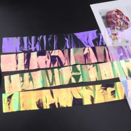 Laser Aurora AB Effect Reflective Mirror Paper DIY Epoxy Resin Jewelry Fillings