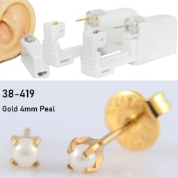 Disposable Sterile Ear Piercing Unit Cartilage Tragus Helix Piercing Gun Tool Kit Build In Steel Stud Earring Star Ball