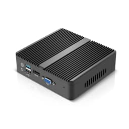Fanless Mini PC Firewall Router Intel Celeron J1900 N2830 4x 2.5G Ethernet Support Windows Linux Pfsense OpenWrt