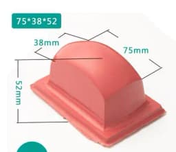 Free Ship One 50 Hardness Pad Printing Rubber Head Coding Machine Silicane Gel Product Customized Material