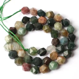 6-12mm Natural Garnet Agates Quartz Tiger Eye Howlite Opal Stone Beads Faceted Loose Beads For DIY Jewelry Making Bracelet