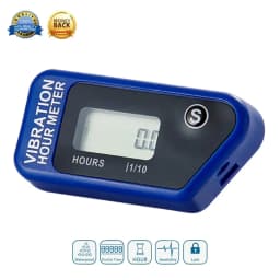 Waterproof Resettable LCD Wireless Vibration Hour Meter For Chainsaw Pit Bike Dirt Quad Bike Lawn Mower Snowmobile ATV Marine Mo