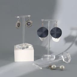 Fashion Style Clear Acrylic T-Shape Earrings Display Holder for Studs And Drop Earrings Jewelry Showcase Stand