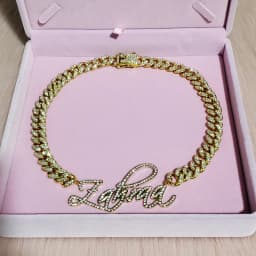 Customized Stainless Steel Words Name Necklace 1.2cm Rhinestone Cuban Chain Miami Cuban Link for Men Women Hip hop Jewelry