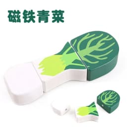 New Baby Magnet Chechele Montessori Educational 3D Vegetable Fruit Onion Wooden kitchen toy Coordination Toy for children Gifts