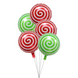 7pcs 18inch Lollipop Candy Foil Balloons Colorful Windmill Helium Balloon Wedding Birthday Party Decoration Kids Toy Baby Shower