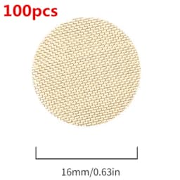 100pcs 16/20mm Thickened Multifunctional Hookah Water Pipe Brass Copper/Stainless Steel Tobacco Metal Filters Pipe Screen Gauze