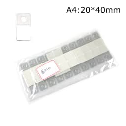 100pcs PVC Slot Hole Adhesive Hang Tabs Tags Hook Merchandise Package Box Bag Hangers Peghooks Display For Store Retail Display