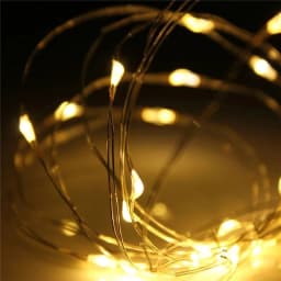 2M 20 3M 30 5M 50 10M 100Leds Fairy Lights AA Battery Powered Silver Led Copper Wire String Light Decorative Fairy Lights