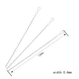 1pc Oar Twist Pearl Needle Special Needle For Pearl Piercing Beaded 0.15-0.7mm String Needle Extra Fine Perforation Needle