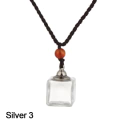 New Glaze Vial Necklace Openable Water Drop Heart Shape Perfume Bottle Pendant Steel Chain Necklace Oil Diffuser Vial Jewelry