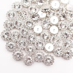 8mm-12mm Sunflower Silver Claw Sew On Rhinestones Glitter Crystals Stones Fabric Glass Beads DIY Sewing Rhinestones Crafts Gems