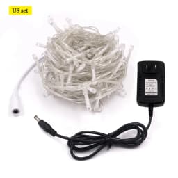 10m 20m 100m LED String Light Xmas Outdoor Christmas Lights 12V DC Dimmable Waterproof Fairy Light Wedding Party Holiday Lights