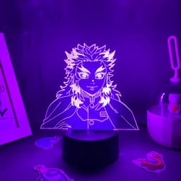 Anime Demon Slayer Figure 3D LED Neon Nightlights Birthday Gift for Friends Otaku Bedroom Decor Manga Lava Lamp Kimetsu No Yaiba