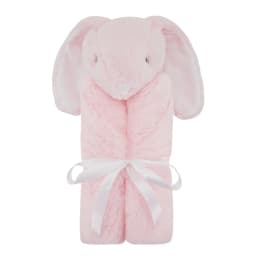 Baby Blanket New Thicken Double Layer Plush Infant Swaddle Wrap Pink Rabbit Toy Newborn Baby Bedding Children Blanket Bebe Duvet