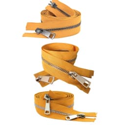 20/30/40/50/60/70/80cm 5# Colorful High Quality Open-end Double Sliders Metal Zipper DIY Handcraft For Cloth Pocket Garment Bags