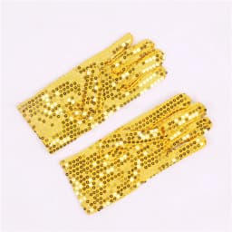New double-sided gloves, monochrome sequined gloves, stage performance, fashion trend gloves A72