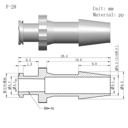 1pcs Luer Lock Adapter PP Plastic Air Valve Pipe Dispensing Glue Subpackaging Syringe Barrel Fitting Connector