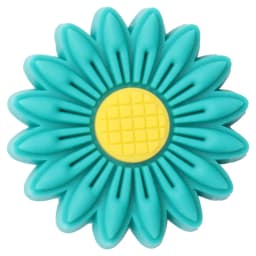 New 1pcs Leaves Sun Flower Daisy PVC Accessories Shoe Charms Cute Shoe Buckle Decorations fit Wristband Party Kid's Gifts