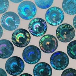 Custom Hologram Sticker Genuine Guaranteed Original Multiple Colors Global Design Logo 3D Laser Holographic Lable Diameter 20mm