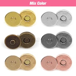 10sets/lot 10mm-18mm Magnetic Buttons Bags Magnet Automatic Adsorption Buckle Wallet Buttons Metal Thin Buttons Snaps With Tool